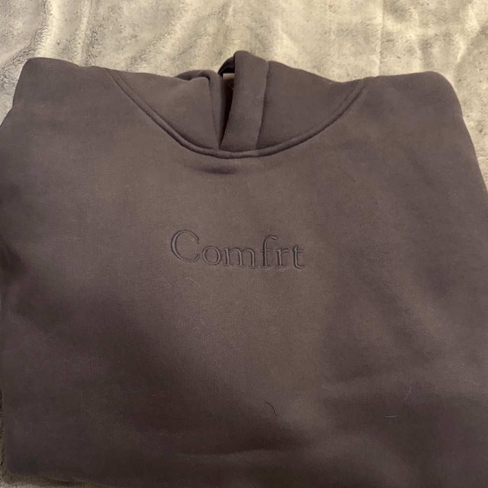 Brand New Grey Unisex Comfrt Hooded Sweater Size L!!